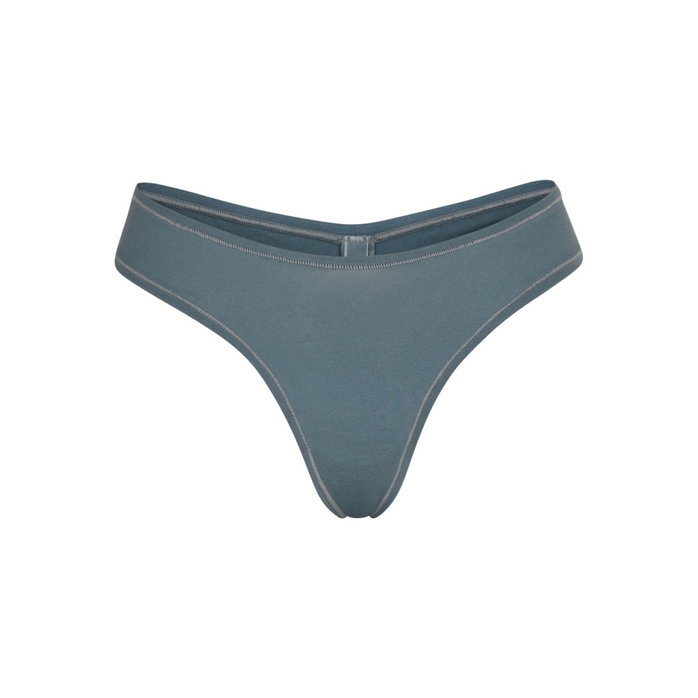 NWT SKIMS Cotton ribbed dipped thong
